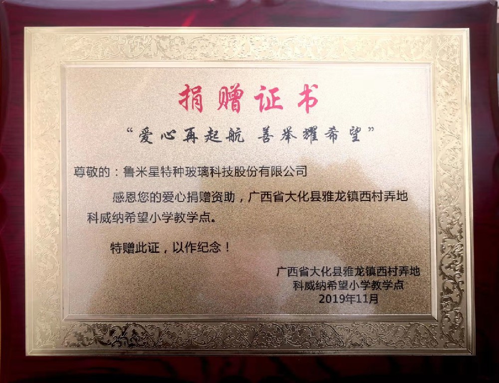 神童公司為廣西大化縣雅龍鎮(zhèn)西村弄地科威納希望小學(xué)捐資